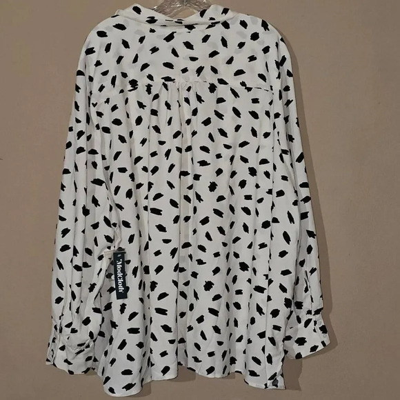 NWT Modcloth Womens A Brilliant Ideal Long Sleeve Button Down Shirt Blouse 4X - Picture 2 of 4